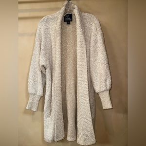 Vintage Monto Par Le Chois Sweater Jacket Size S Chunky Knit Puff Sleeve